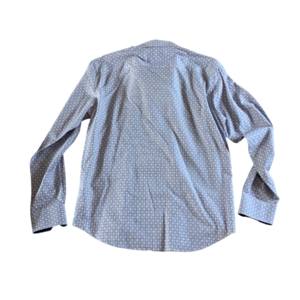 Bugatchi Light Blue Patterned Button Down Shirt- … - image 2